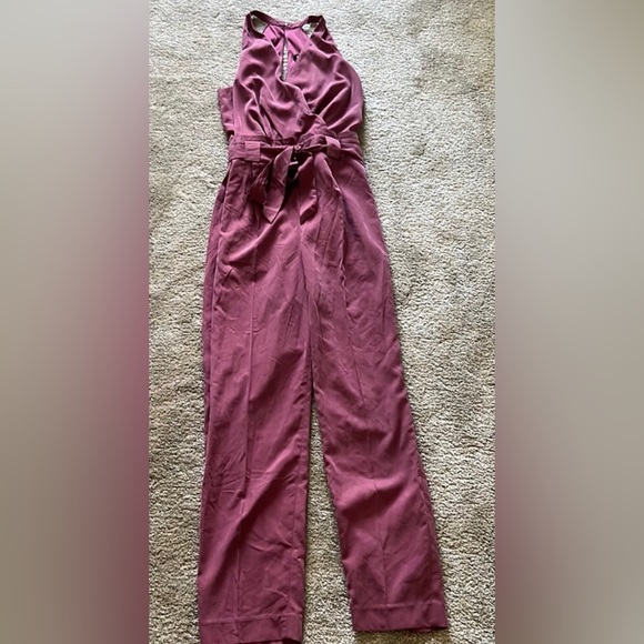 Dusty Rose Pink Mauve Dressy Jumpsuit Romper Express - Picture 3 of 8